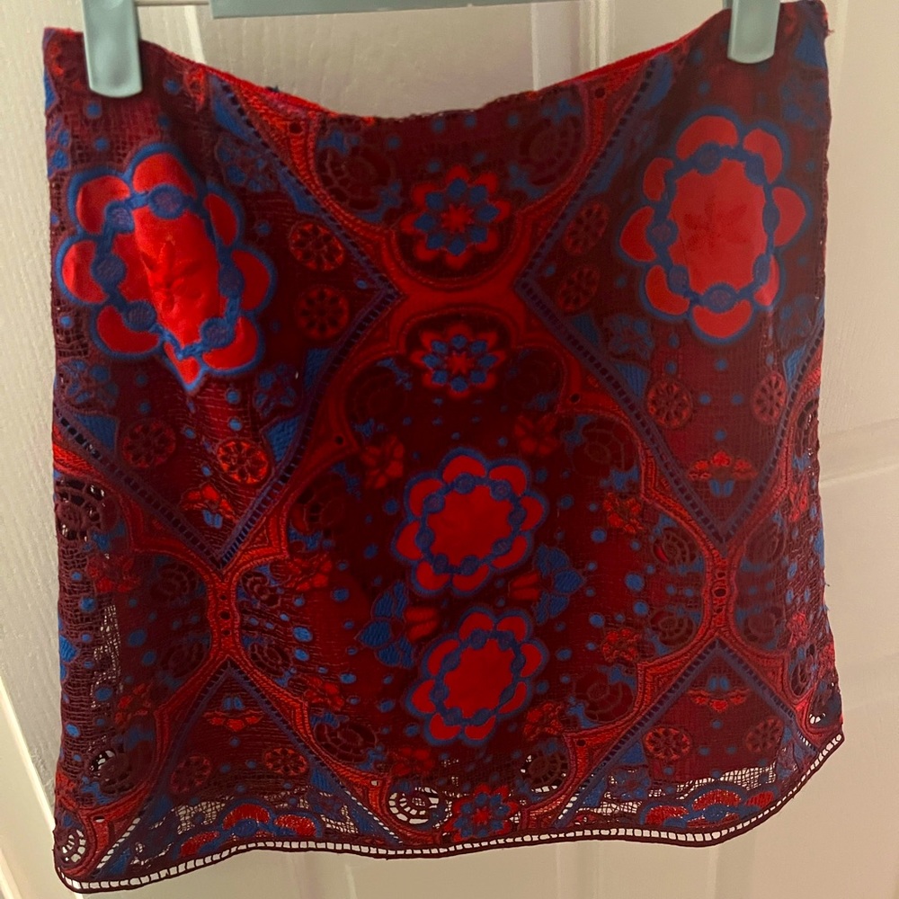 Sandro Embroidered Skirt